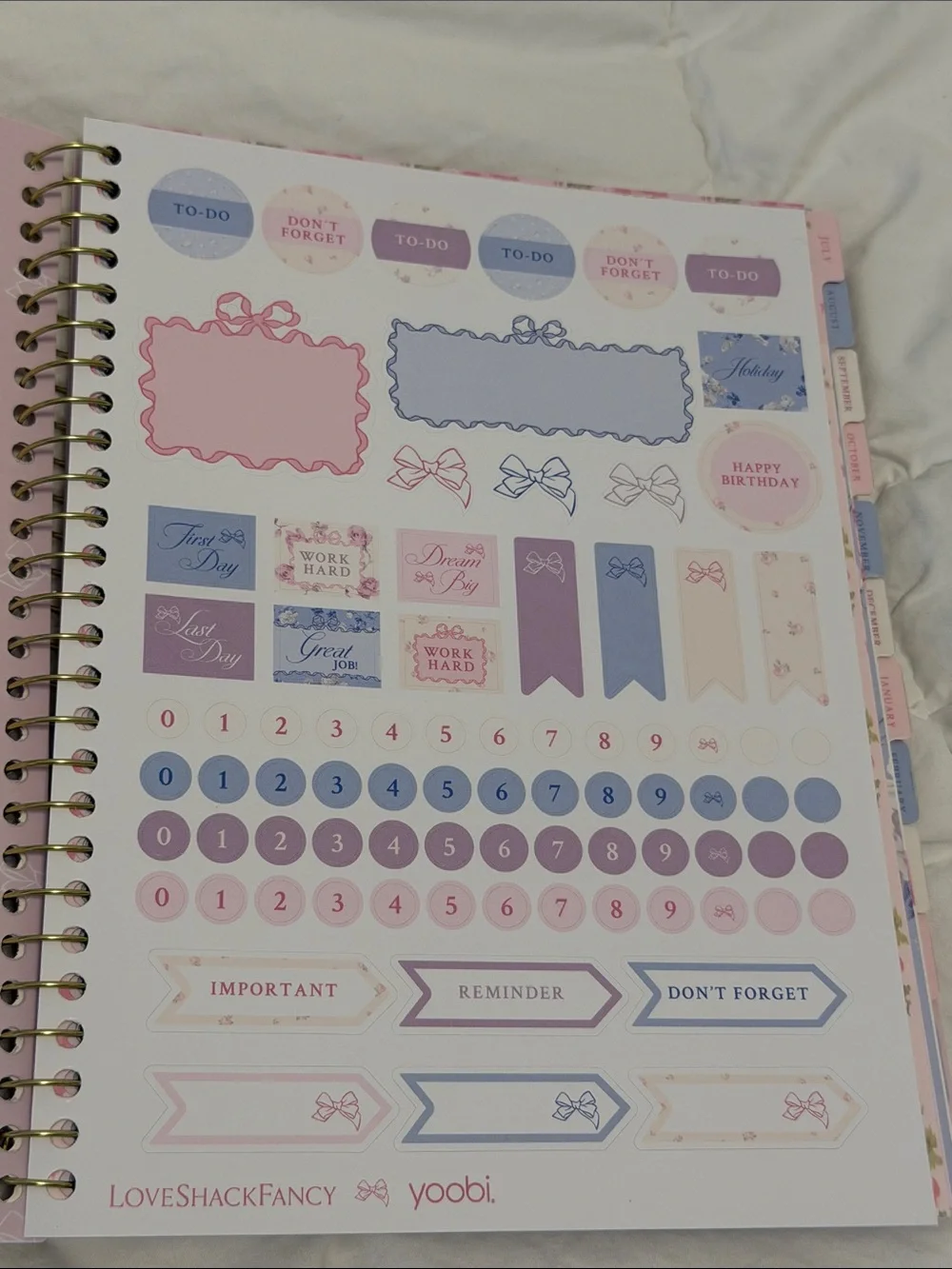 LoveShackFancy Planner 2026-2027 Pink